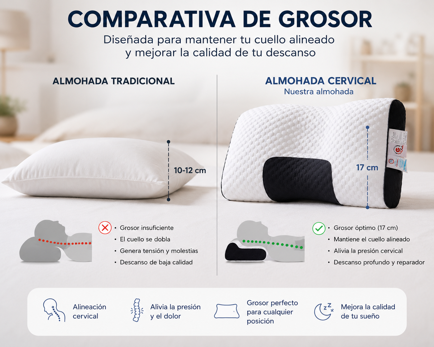 Almohada Cervical Premium